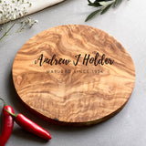 Personalised 'Birthday' Round Cheese Board Gift