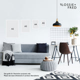 Personalised Watercolour Home Portrait Art Print