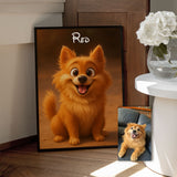 Personalised Animated Cartoon Pet Portrait Print