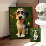 Personalised Animated Cartoon Pet Portrait Print