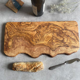 Rustic Olive Wood Serving/Charcuterie Board - Length 50cm