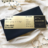 Personalised Travel Boarding Pass Birthday Gift