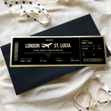 Personalised Travel Boarding Pass Birthday Gift