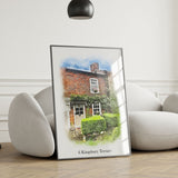 Personalised Watercolour Home Portrait Art Print