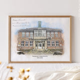 Bespoke Personalised Watercolour Print Retirement Gift