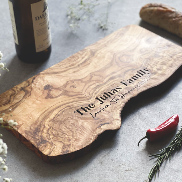 Personalised Natural Wooden Cheeseboard