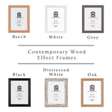 Personalised Watercolour Wedding Photo & Song Lyrics Print