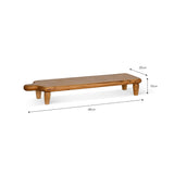 Large Raised Teak Serving Board - GardenTrading