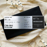 Personalised Travel Boarding Pass Birthday Gift