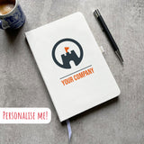 Your Own Logo Branded Notebook - A5 / 21cm x 14cm