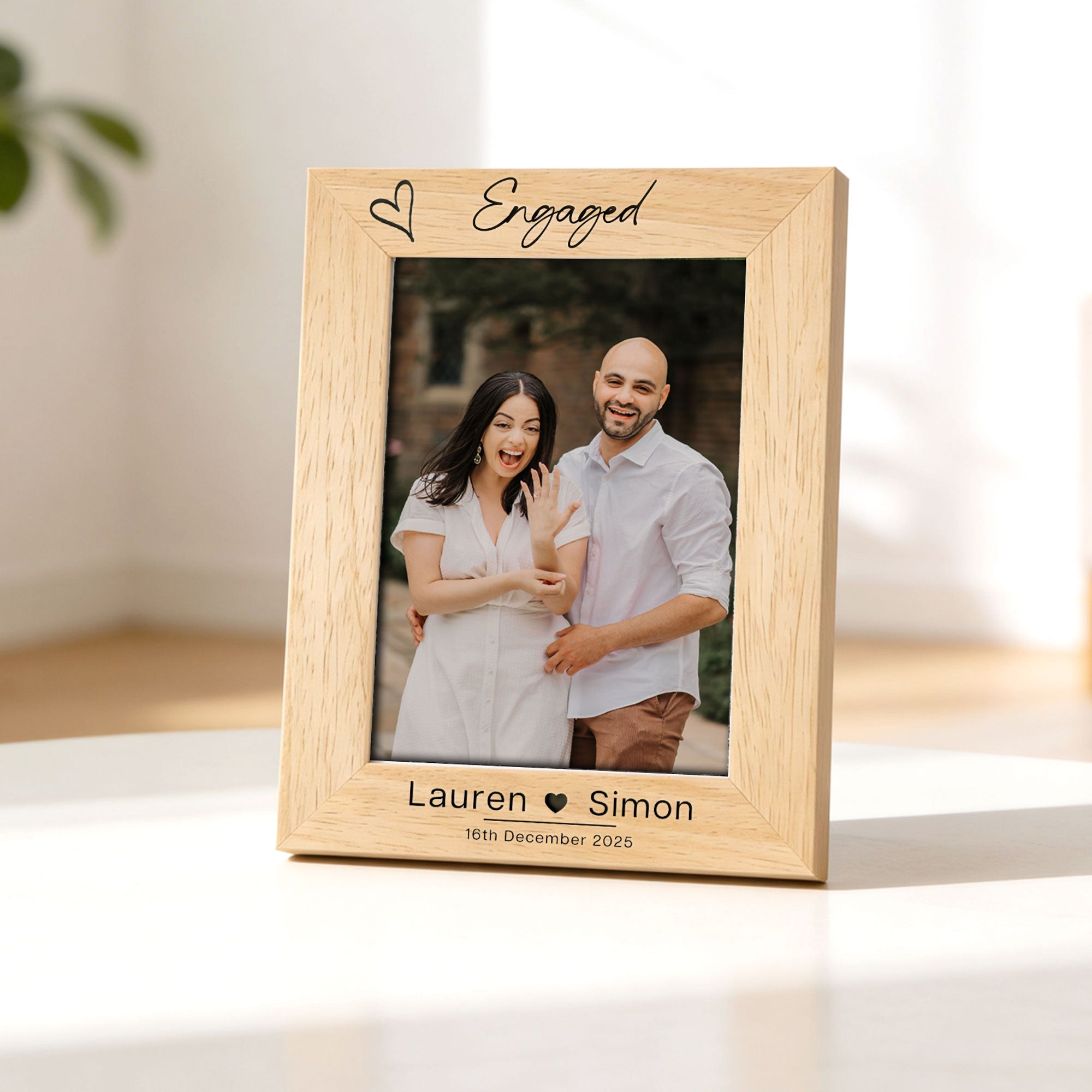 Engraved Wooden Photo Frames