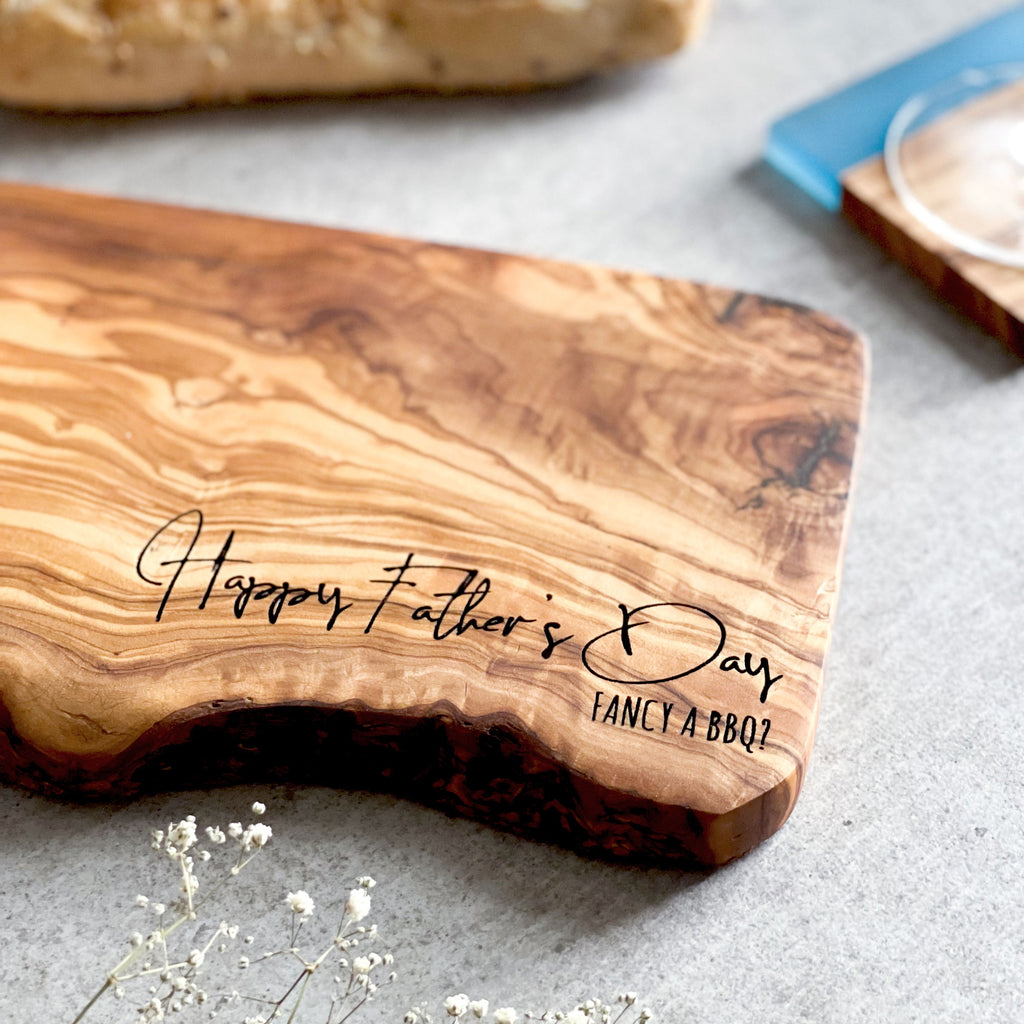 Personalised Olive Wood Cheese Board Gift