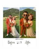 Personalised 3D Animated Cartoon Anniversary Card