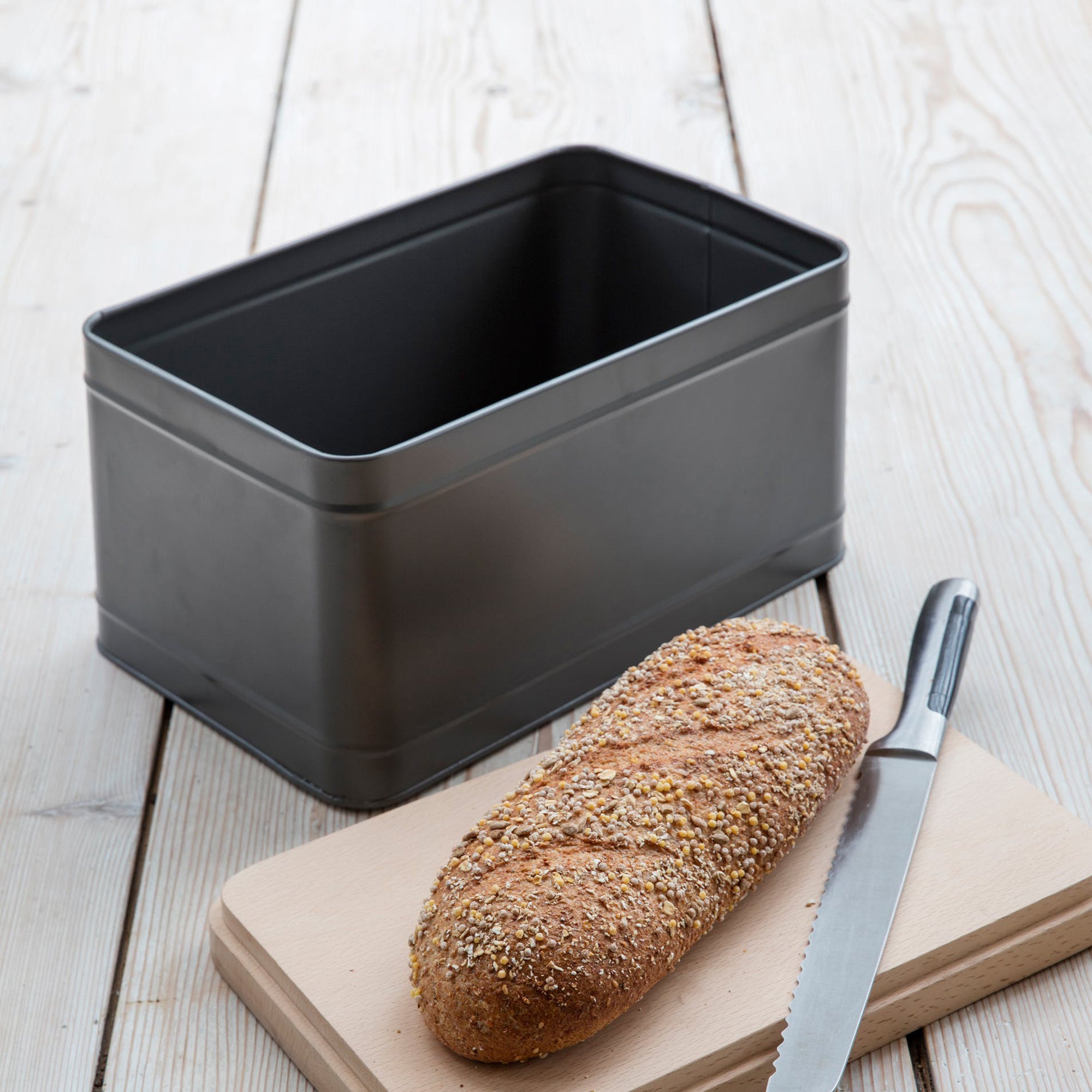 Personalised Bread Storage Bin with Engraved Wooden Lid