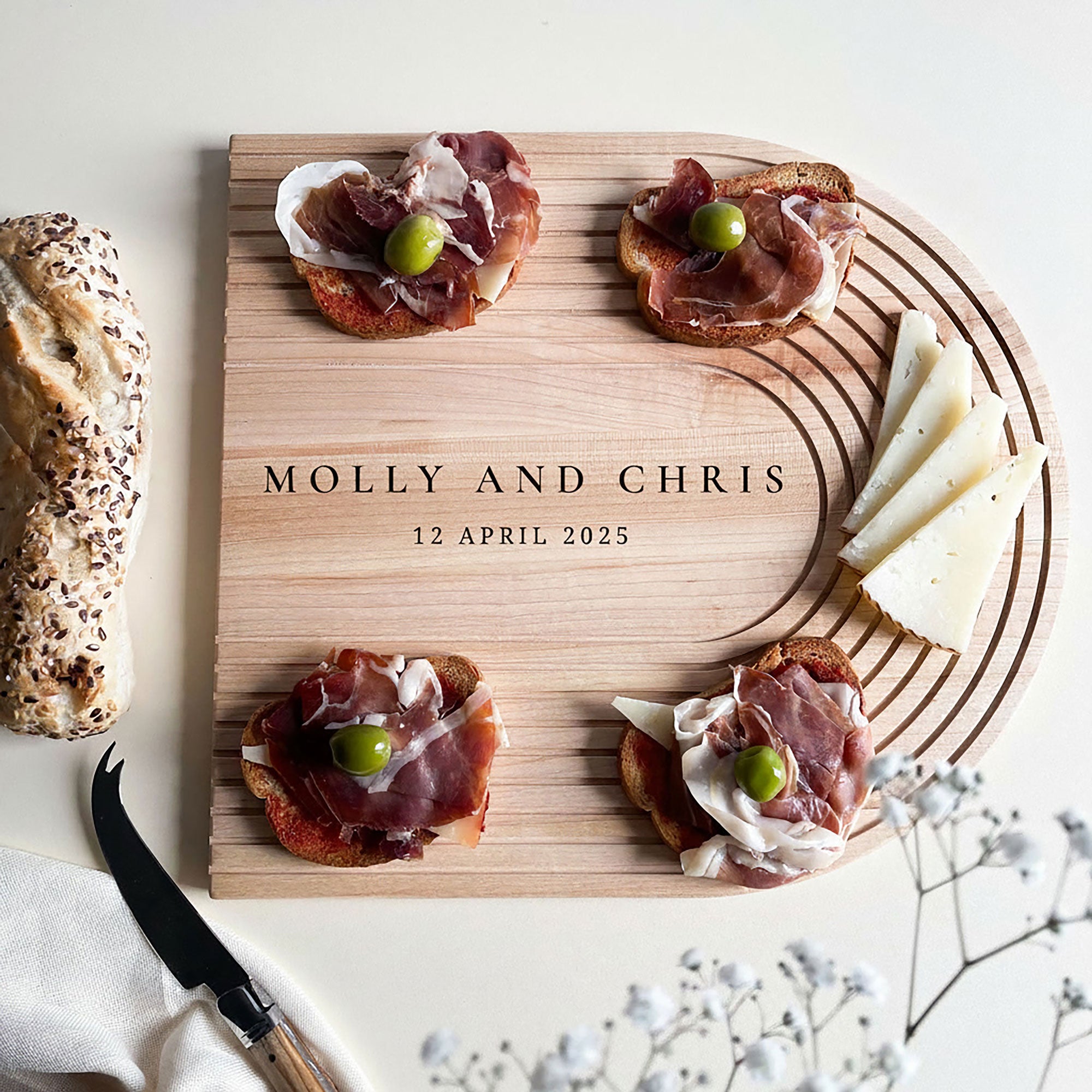Personalised Maple Bread Board