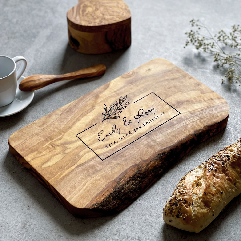Personalised Custom Rustic Wooden Chopping Board