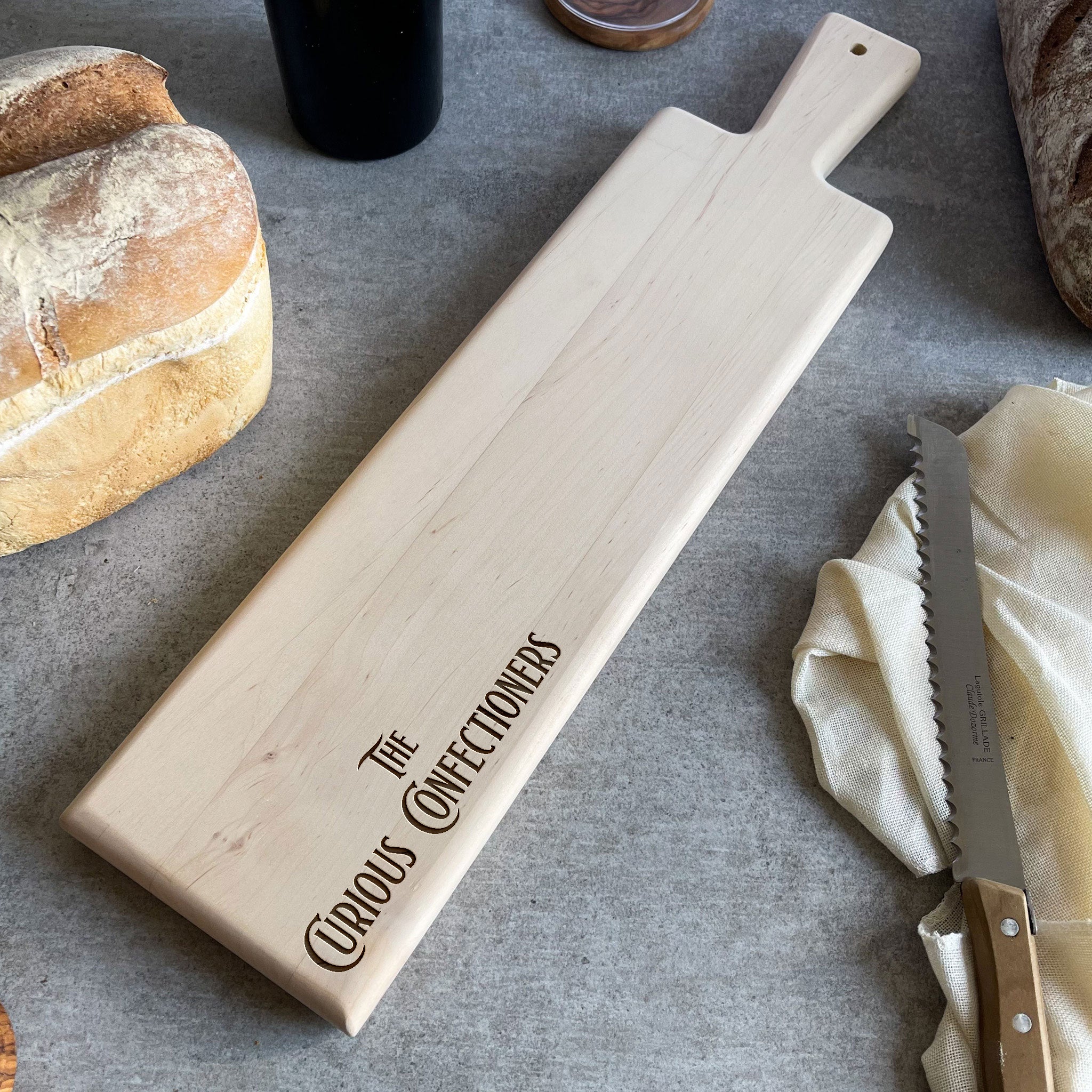 Your Own Logo Alder Wood Serving & Bread Board - L50cm