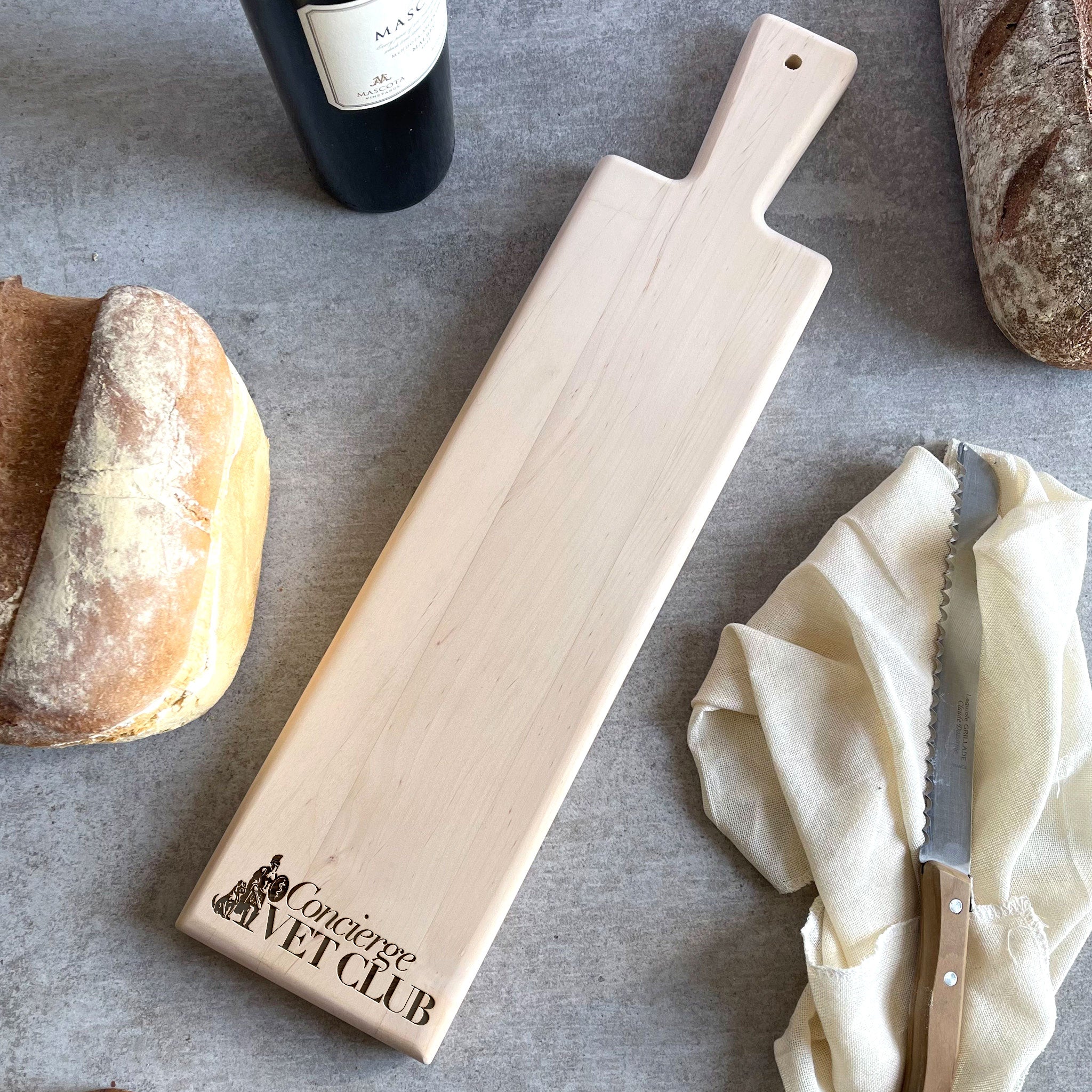 Your Own Logo Alder Wood Serving & Bread Board - L50cm
