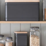 Borough Bread Bin Charcoal - GardenTrading