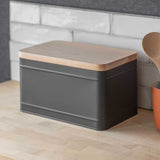 Borough Bread Bin Charcoal - GardenTrading