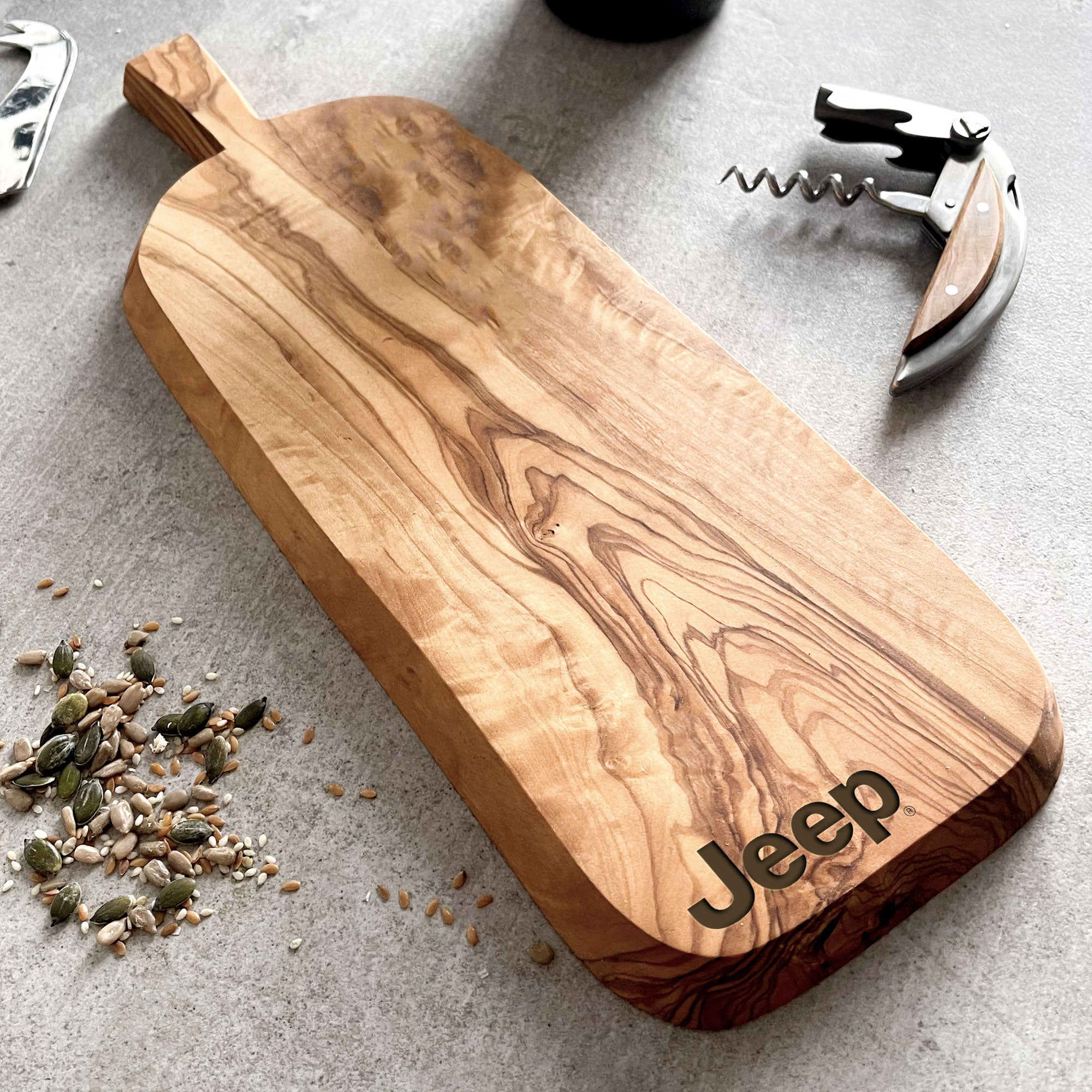 Your Own Logo Engraved Olive Wood Chopping/Cheese Board