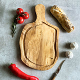 Rustic Olive Wood Chopping Board with Jus Groove