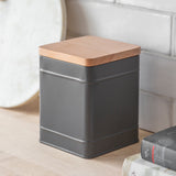 Borough Canister Large Charcoal - GardenTrading