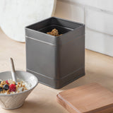 Borough Canister Large Charcoal - GardenTrading