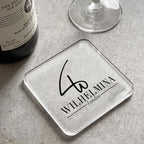 Your Own Logo Branded Acrylic Drinks Coaster