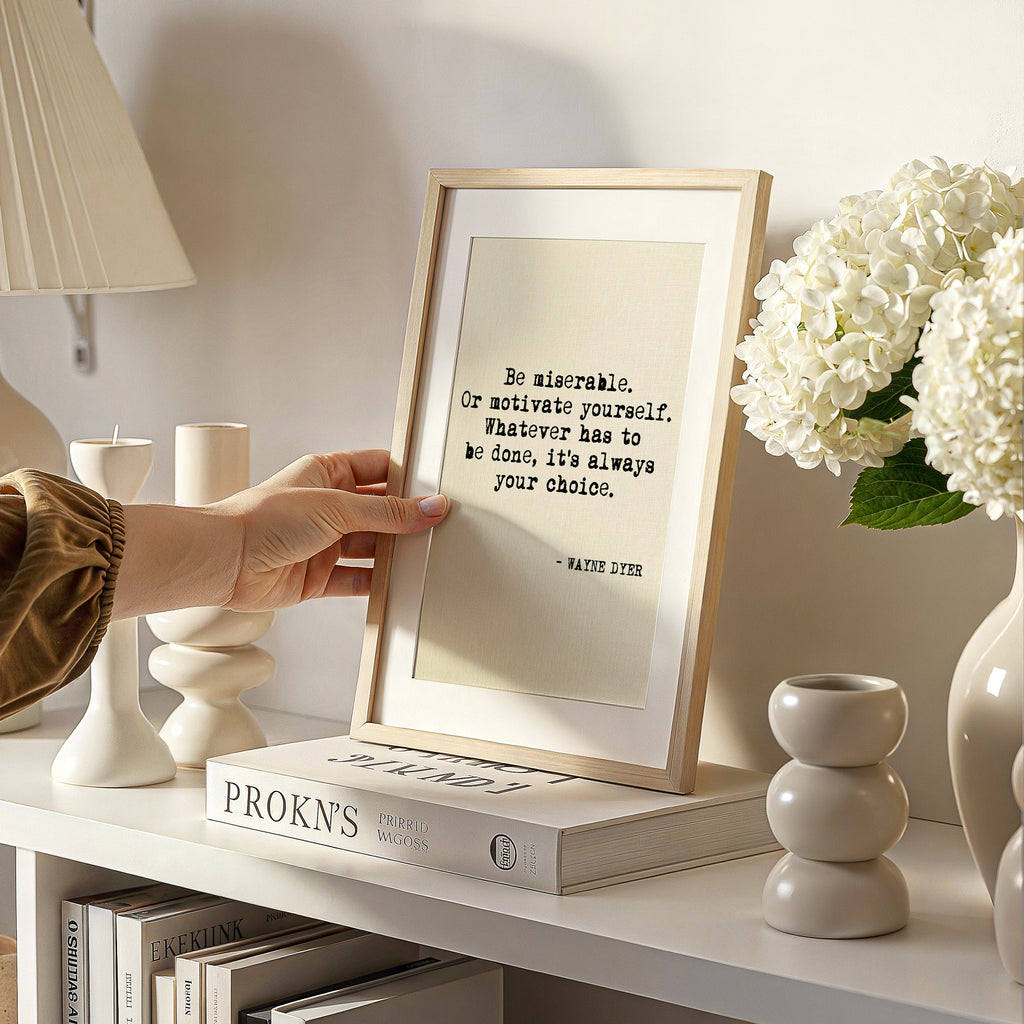 Personalised Quote Print on Textured Linen Paper