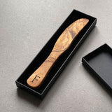 Personalised Olive Wood Butter Knife - Length 19cm