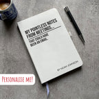 Funny Personalised "Pointless Notes From Meetings..." Notebook