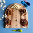 Personalised Maple Anniversary Gift Charcuterie Board