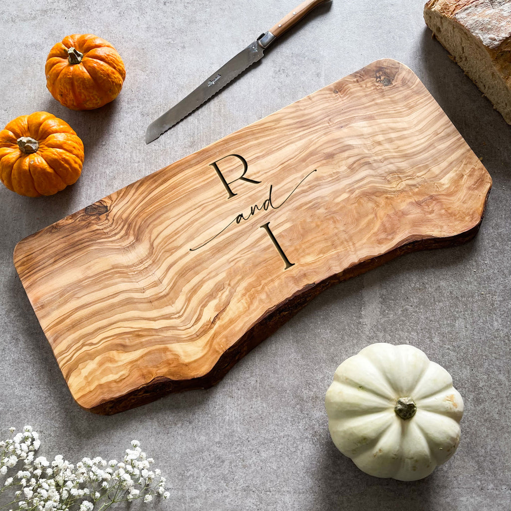Personalised Live Edge Custom Cheeseboard
