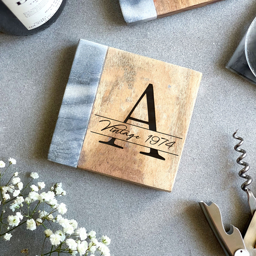 Personalised Monogram Coaster