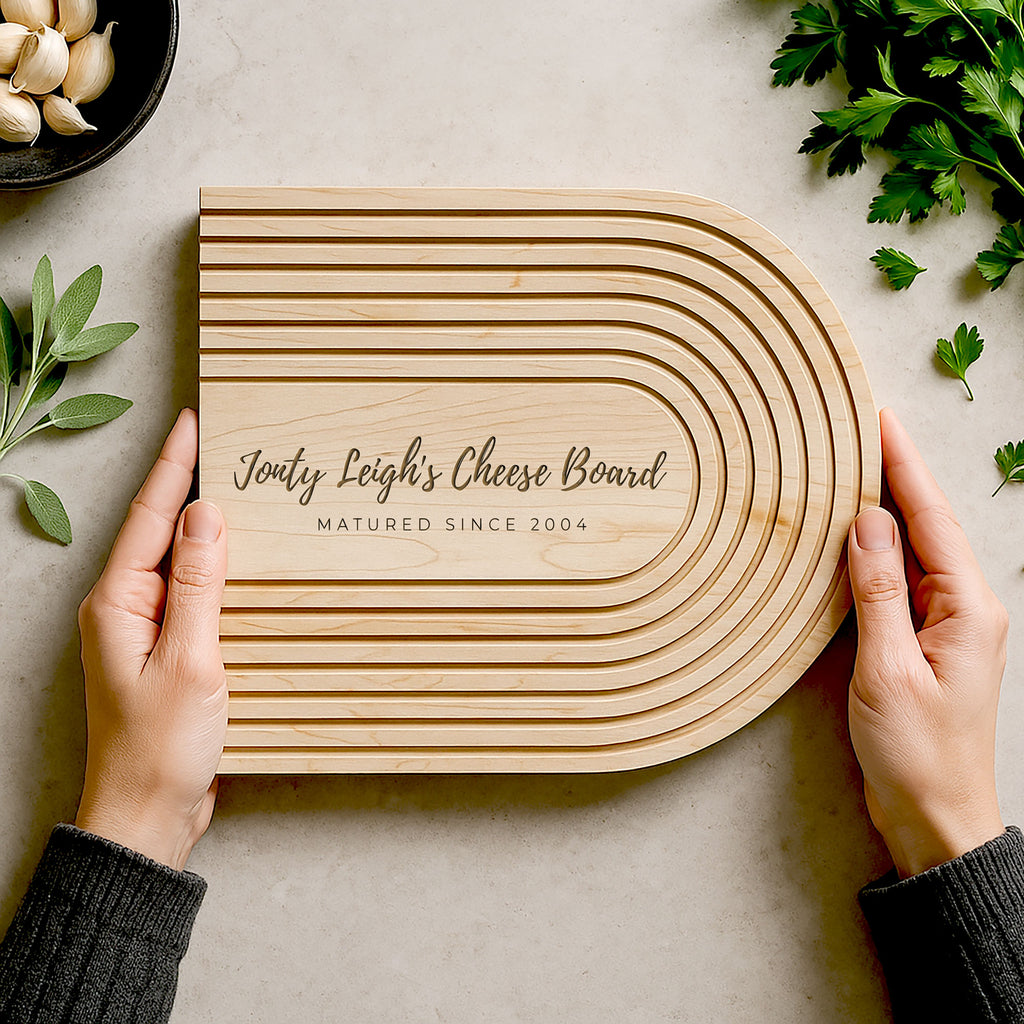 Personalised Maple Cheese Board