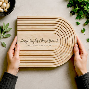 Personalised Maple Cheese Board
