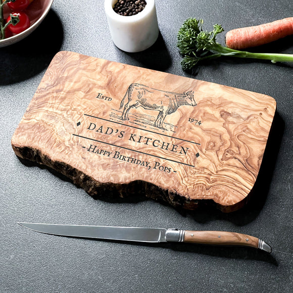 Personalised Custom Kitchen Chopping Board Gift