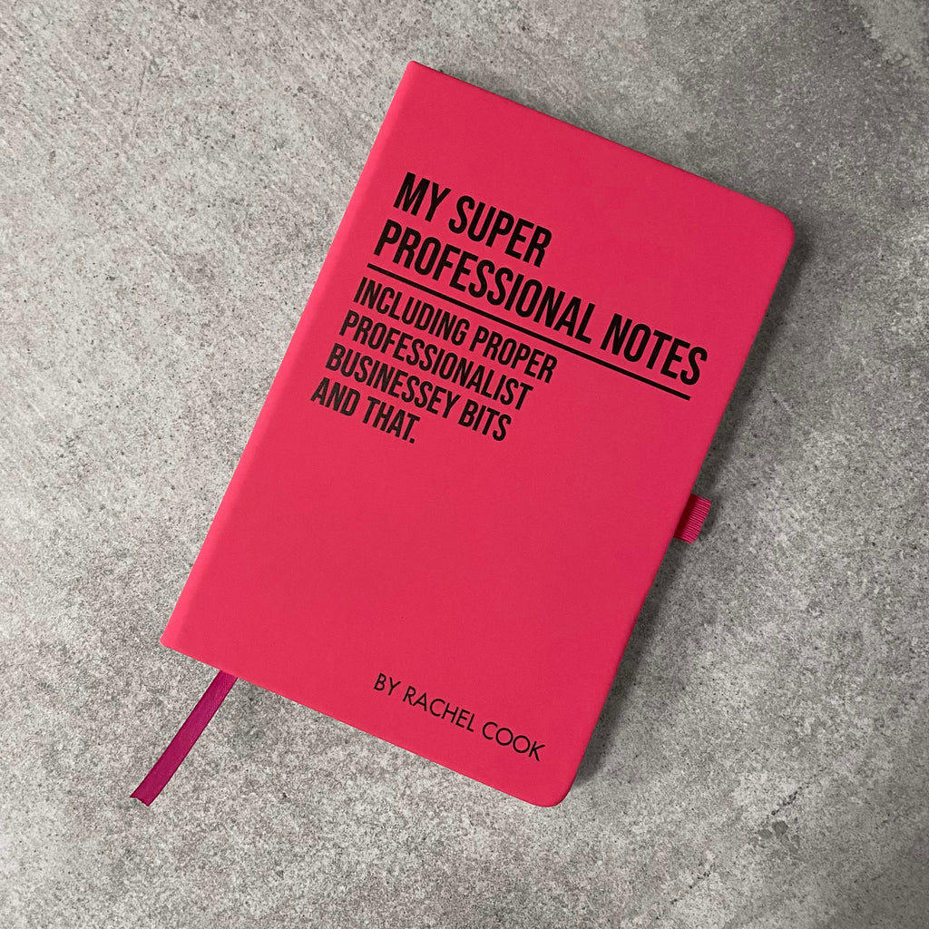 Funny Personalised "My Super Professional Notes..." Notebook