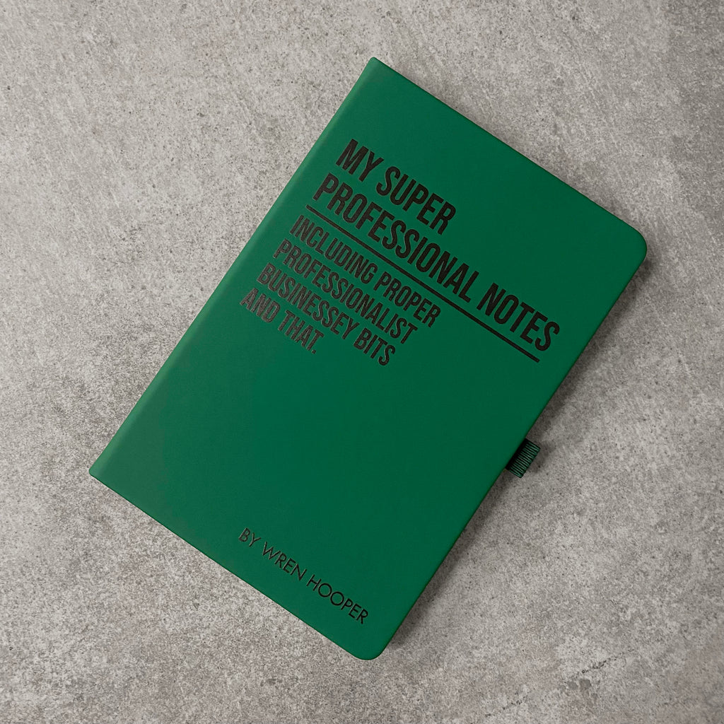 Funny Personalised "My Super Professional Notes..." Notebook