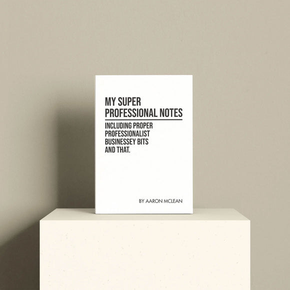 Funny Personalised Super Professional Notebook