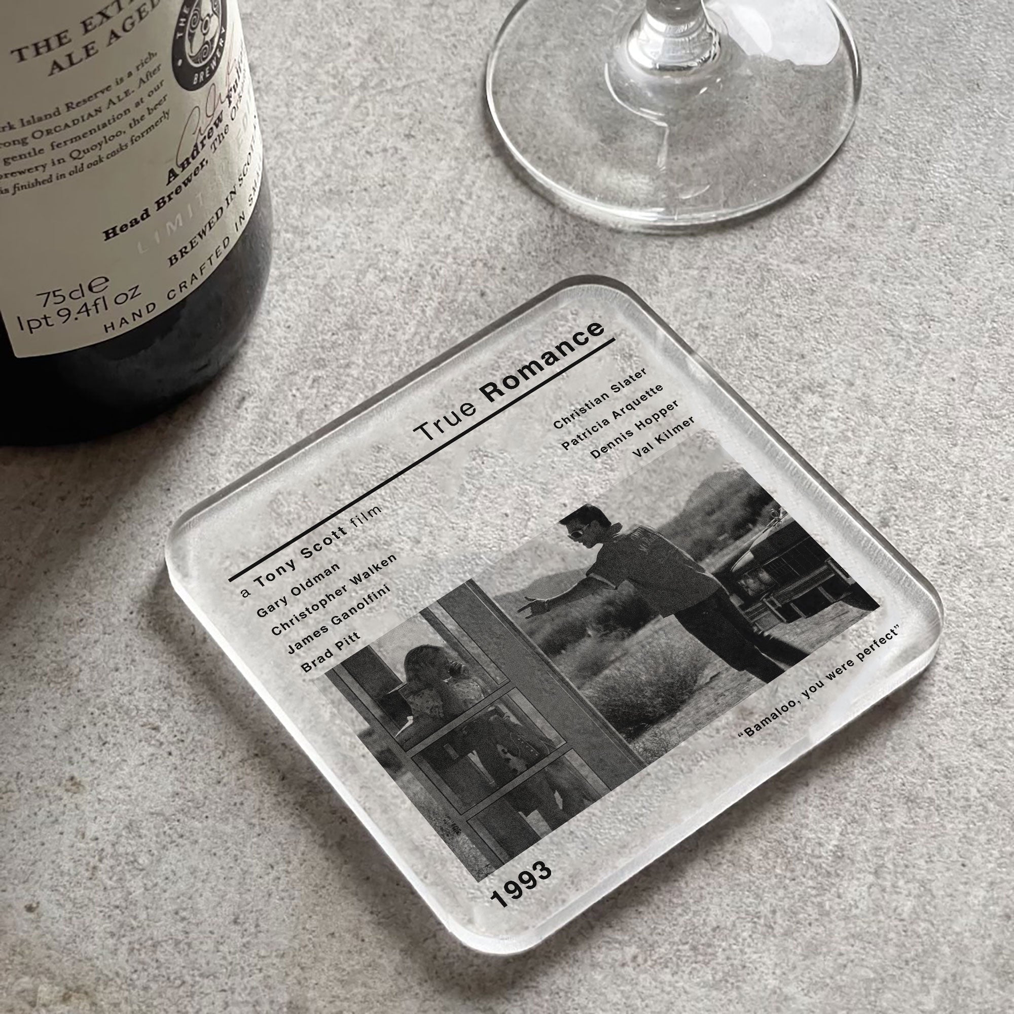 True Romance Movie Drinks Coaster