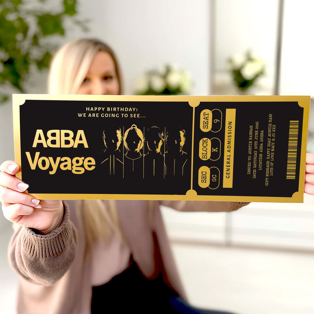 Personalised Oversized Theatre Ticket Gift