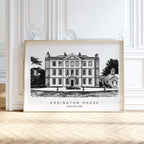 Personalised Heavy Pencil Sketch Venue Print