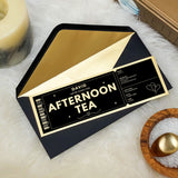 Personalised Gold Foil Afternoon Tea Voucher