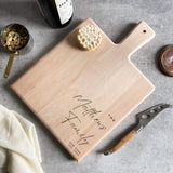 Personalised Scandi Modern Charcuterie, Cheese Board