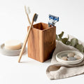 Italian made Olive Wood Bathroom Pot