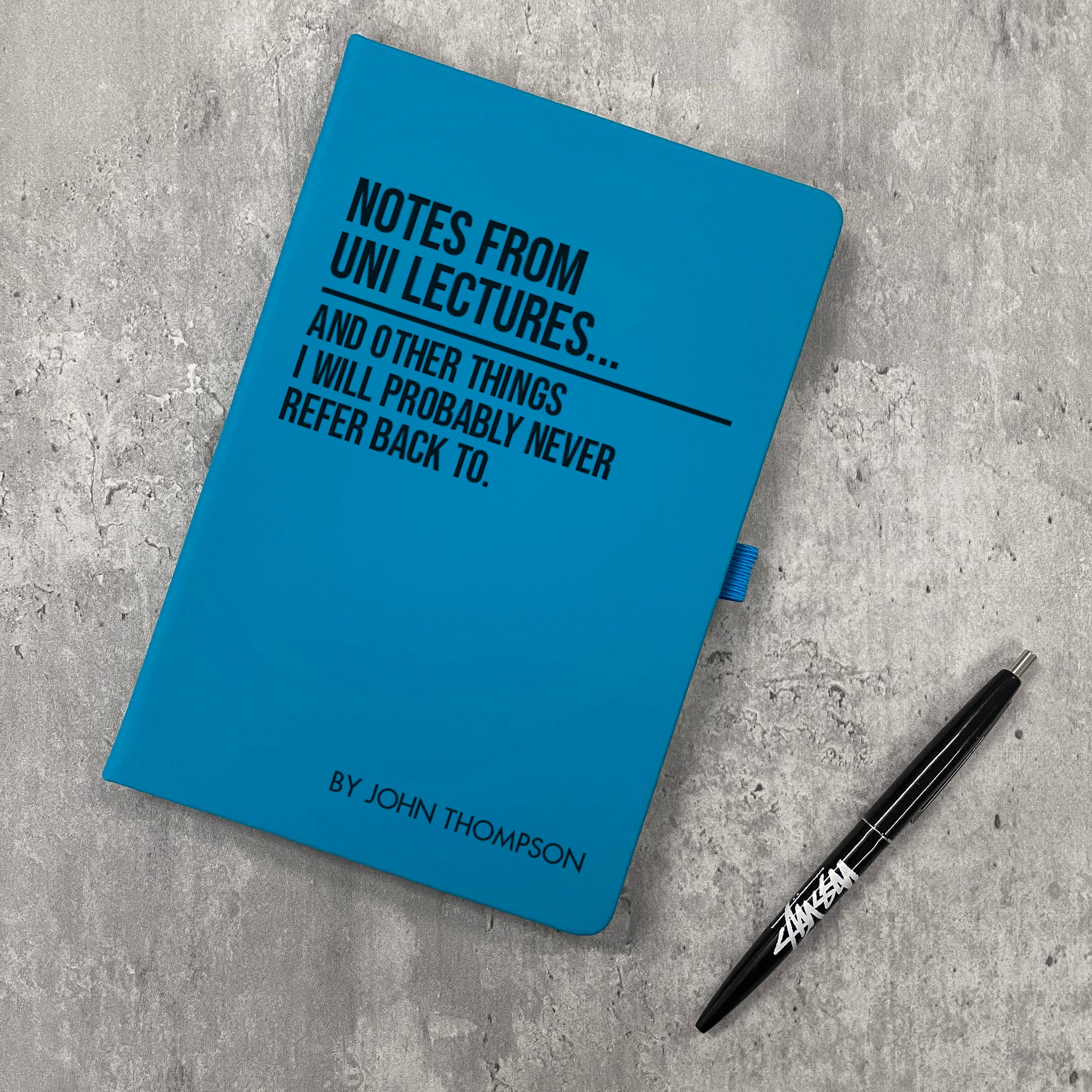 Funny Personalised "Notes From Uni Lectures..." Notebook