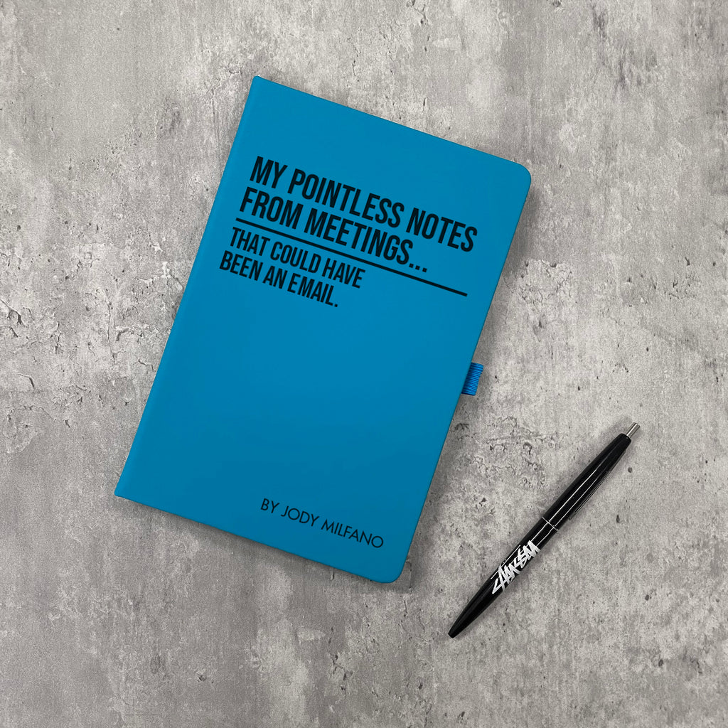 Funny Personalised "Pointless Notes From Meetings..." Notebook