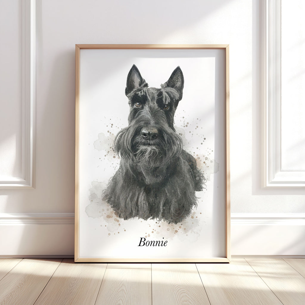 Personalised Watercolour Style Dog, Horse and Pet Portrait